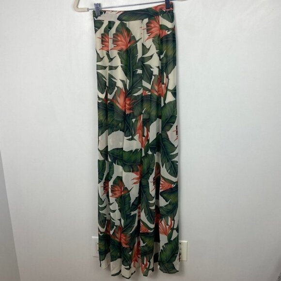 NWT Show Me Your Mumu Princess Ariel Maxi Skirt Tropical Floral New Bohemian XXS - Picture 12 of 14